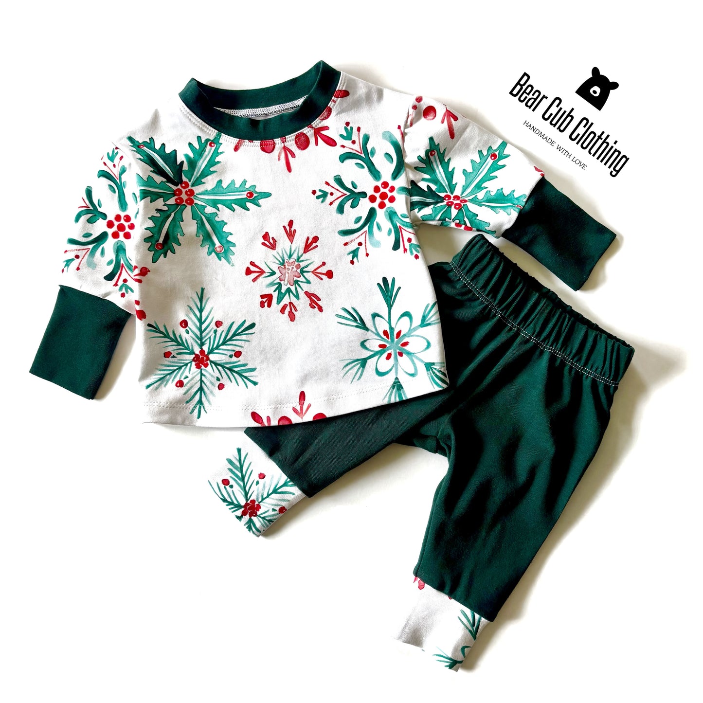 0-3 months Christmas Pajama Set