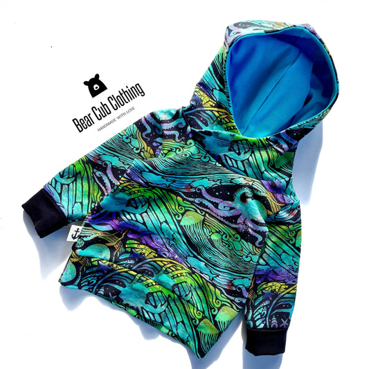 0-6 months Sea Life Hoodie