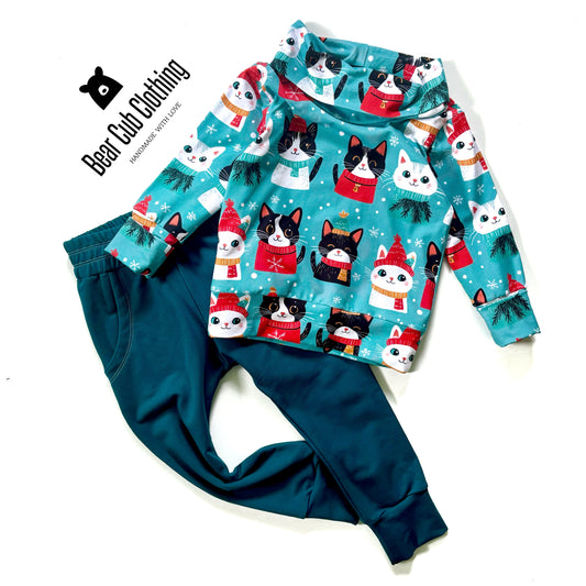 1-3 years Winter Cats Set