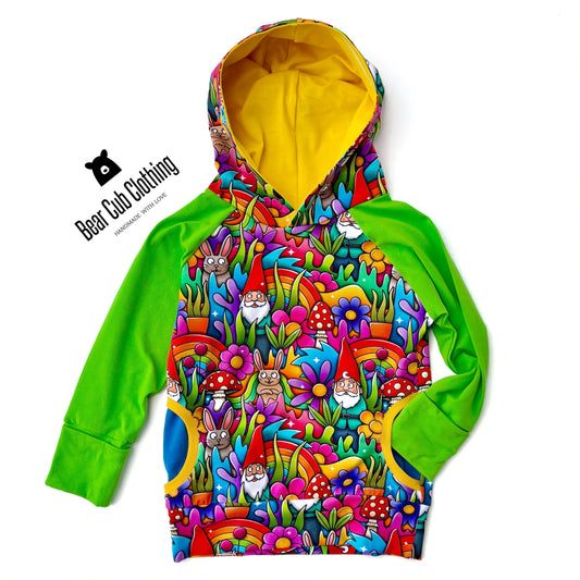 6-9 years Gnomes & Rainbows Hoodie