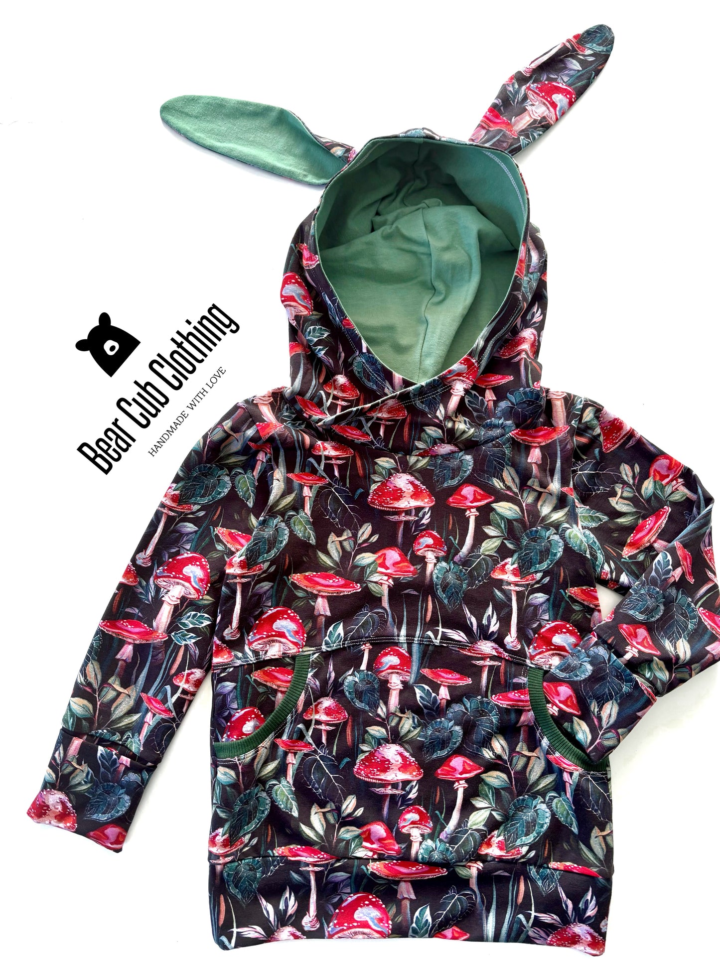 4-7 years Mushroom Bunny Hoodie
