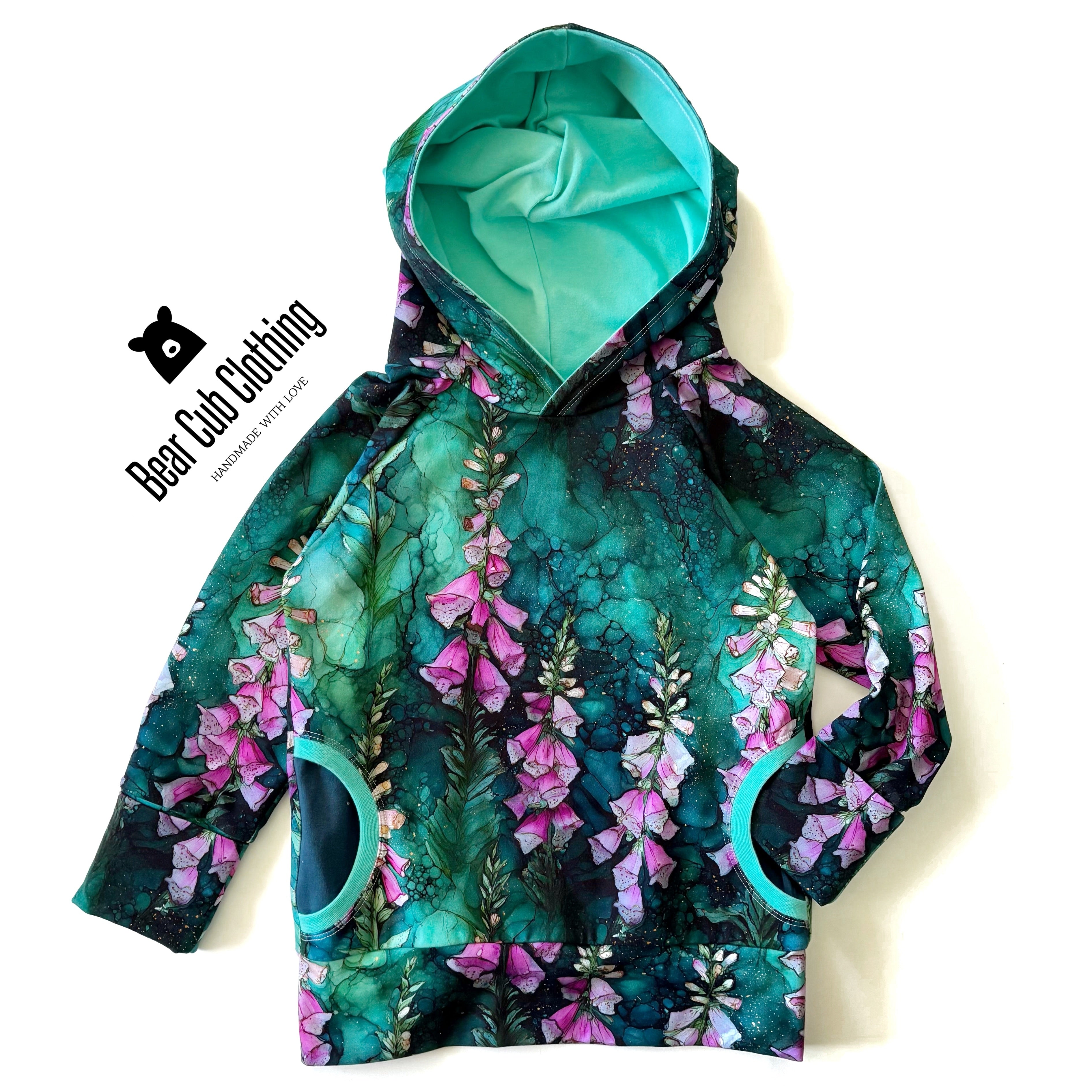 6-9 year Foxglove Hoodie
