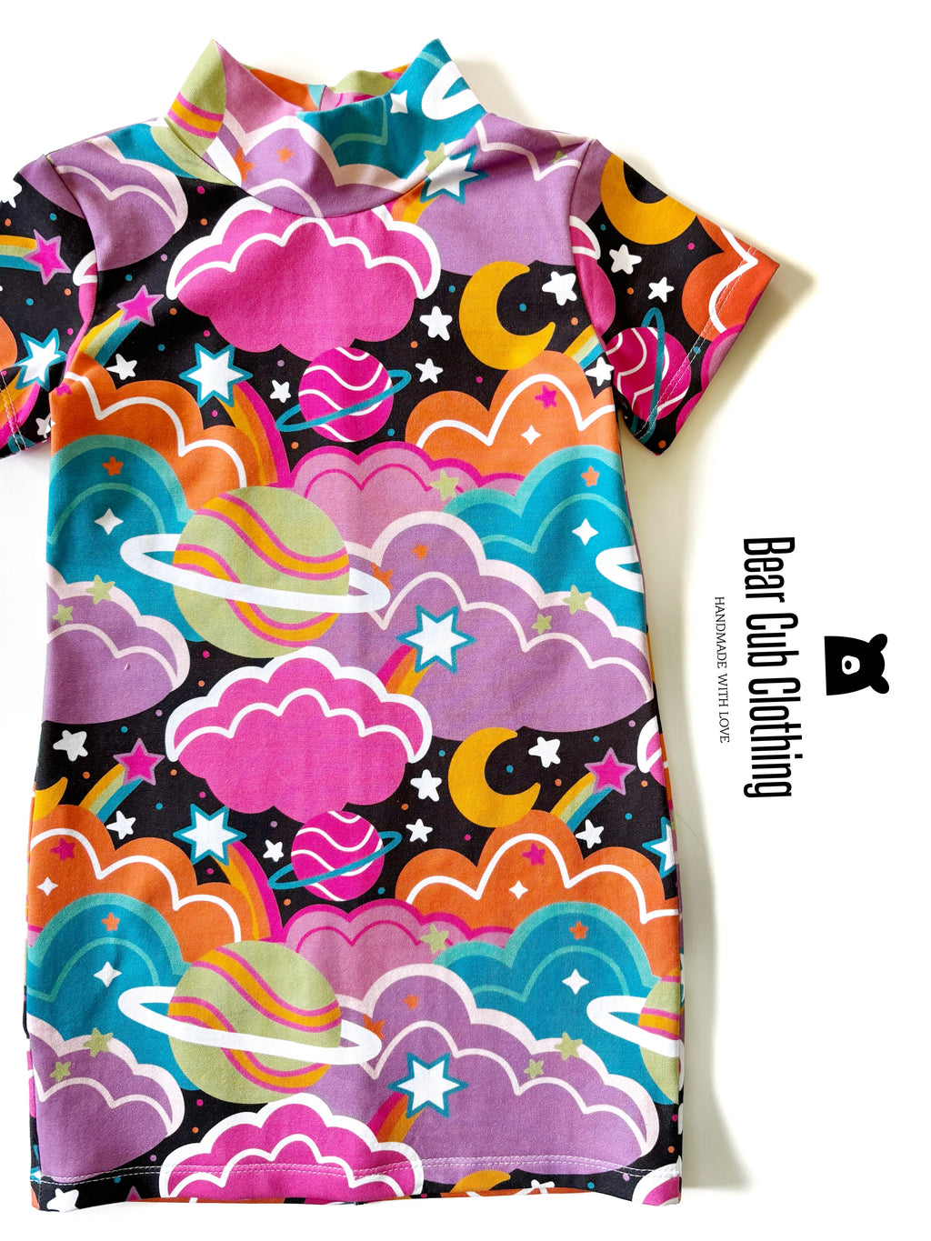 3t Mock Neck Space Dress