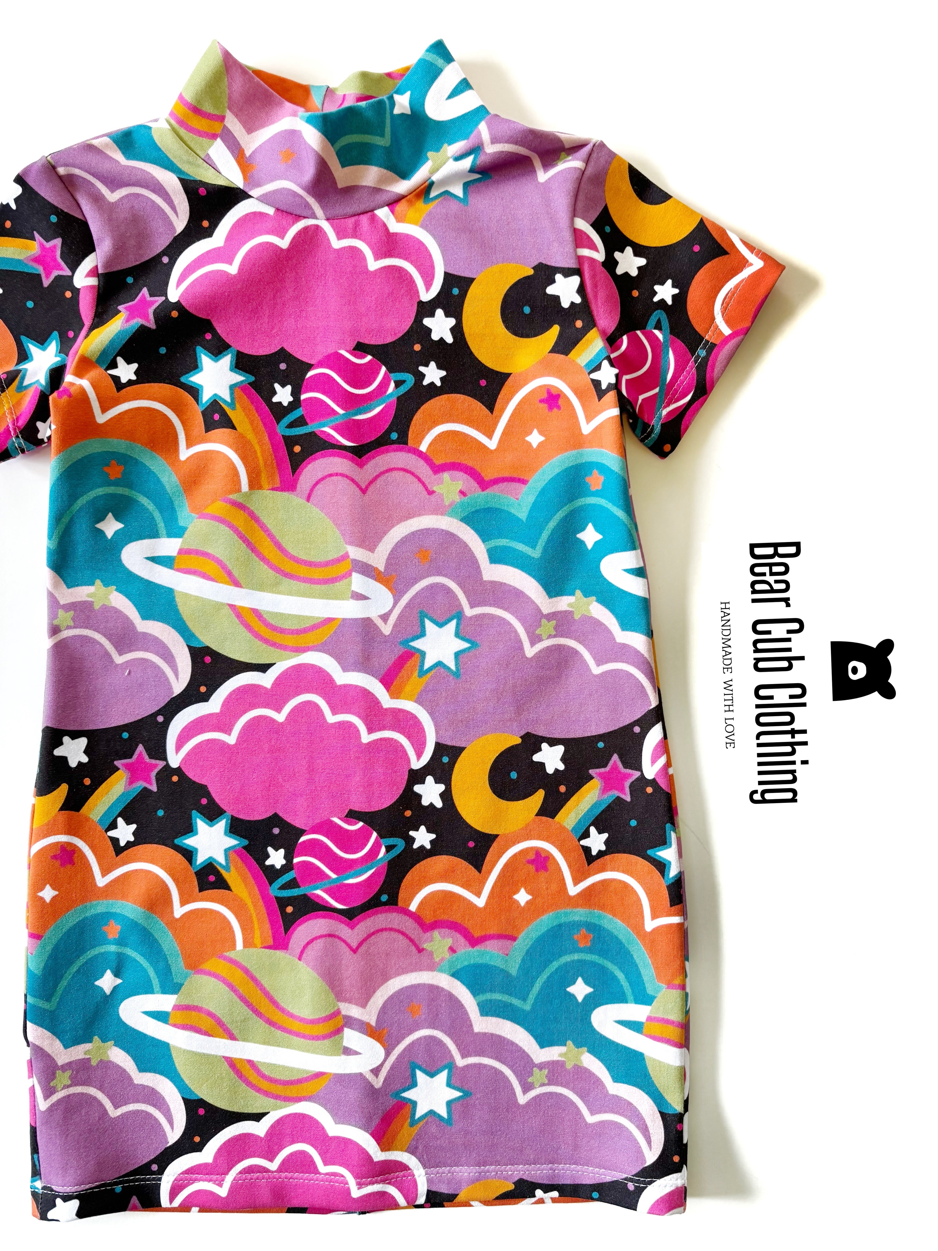 3t Mock Neck Space Dress