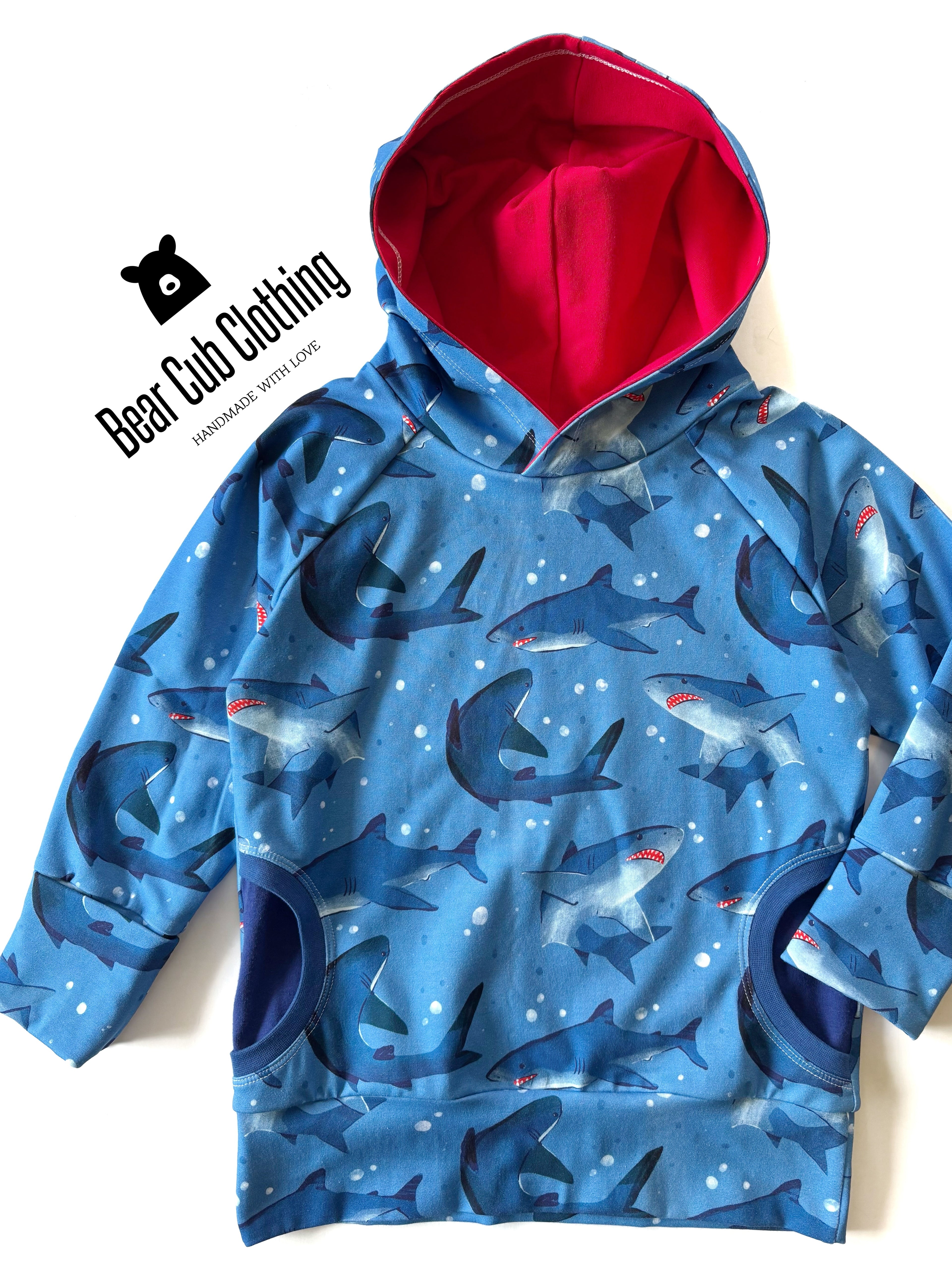4-7 year Shark Hoodie