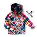 3-12 month Spiderweb Floral & Fall Plaid Hoodie