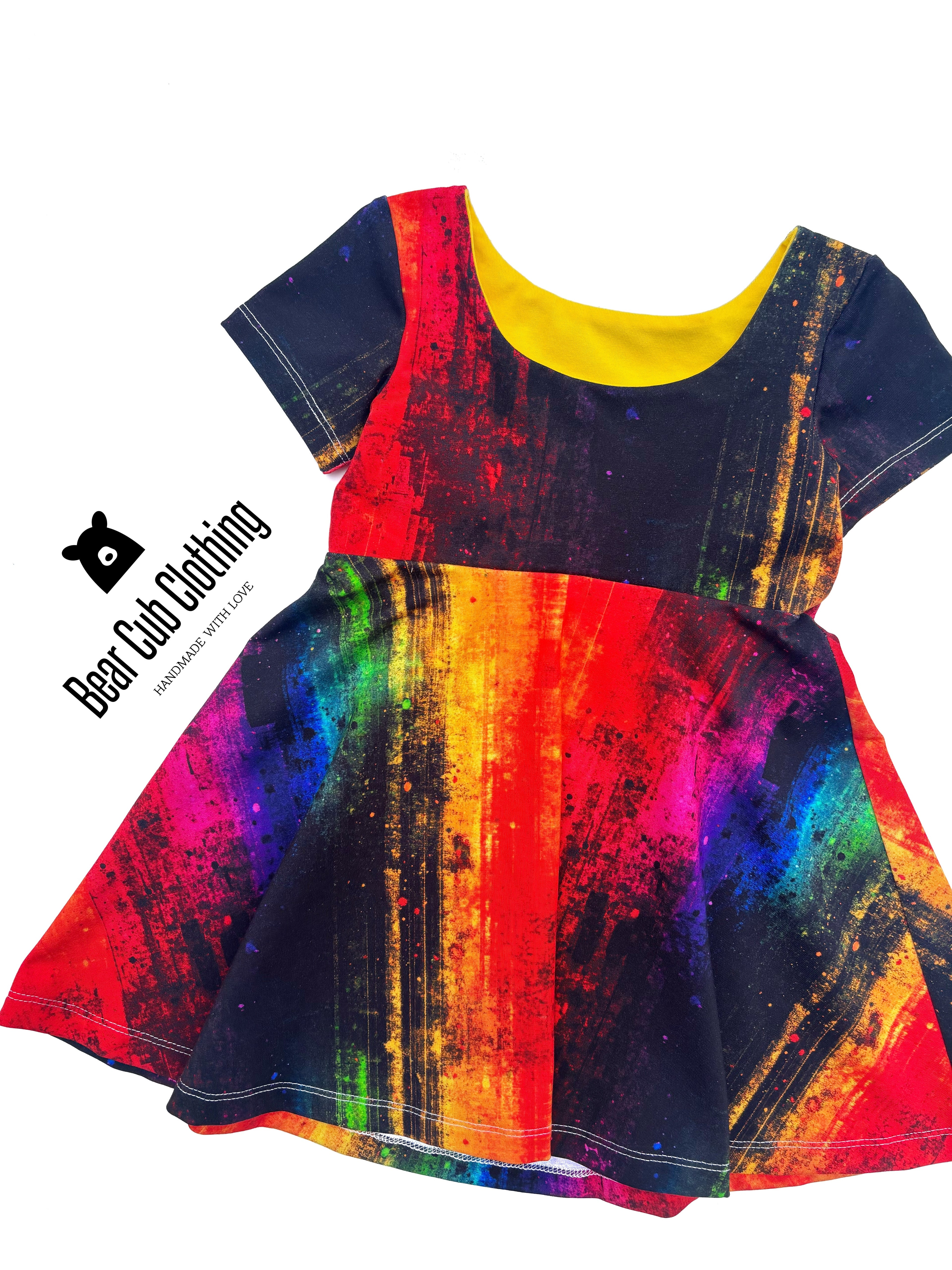 1-3 year Rainbow Grunge Dress