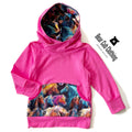 6-9 year Fuschia Horse Hoodie