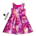 4-7 year Magenta Hibiscus Dress