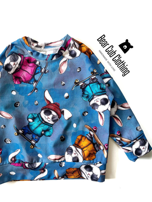 1-3 year Skater Bunny Pullover