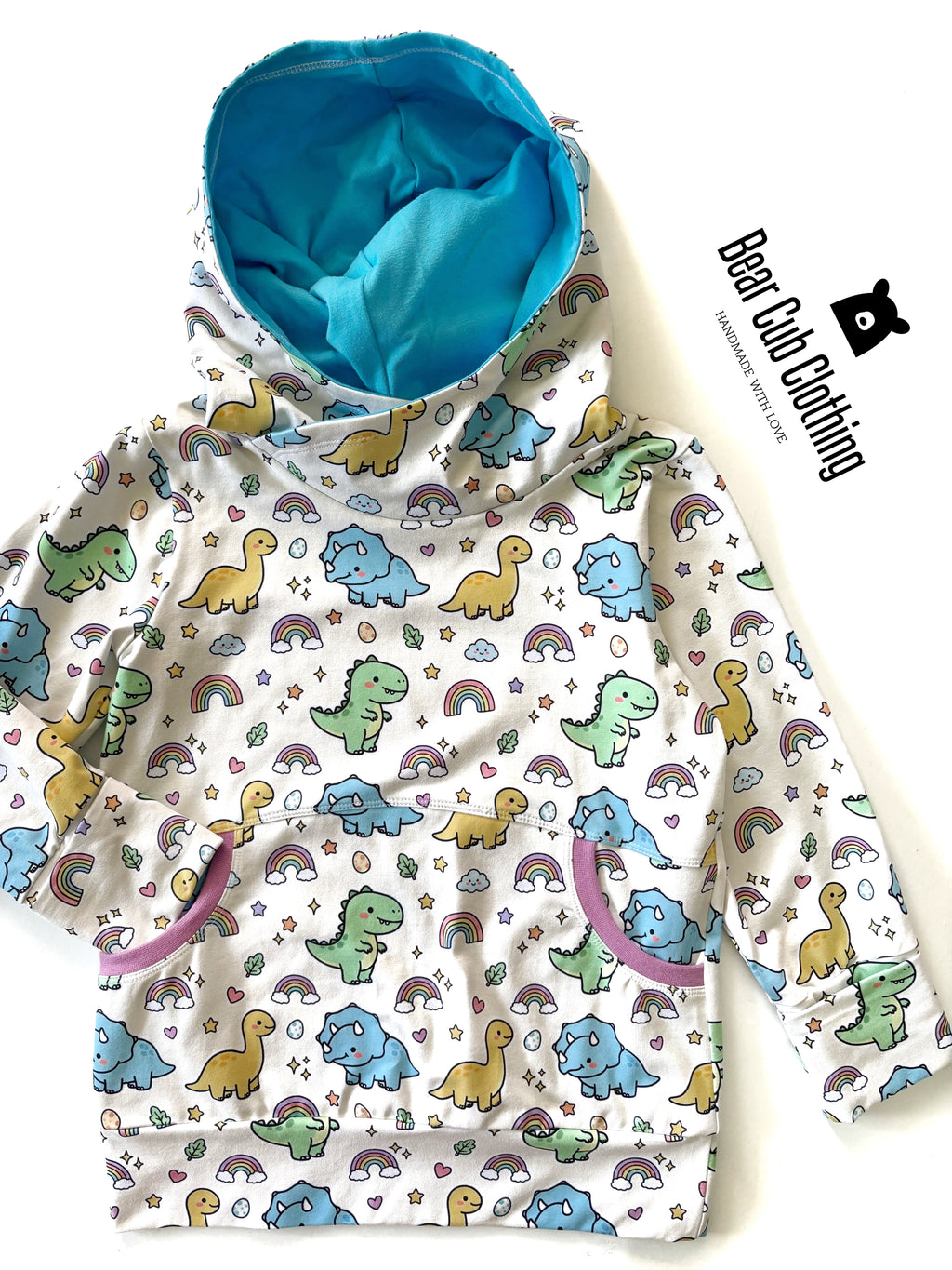 6-9 years Cute Dino Hoodie