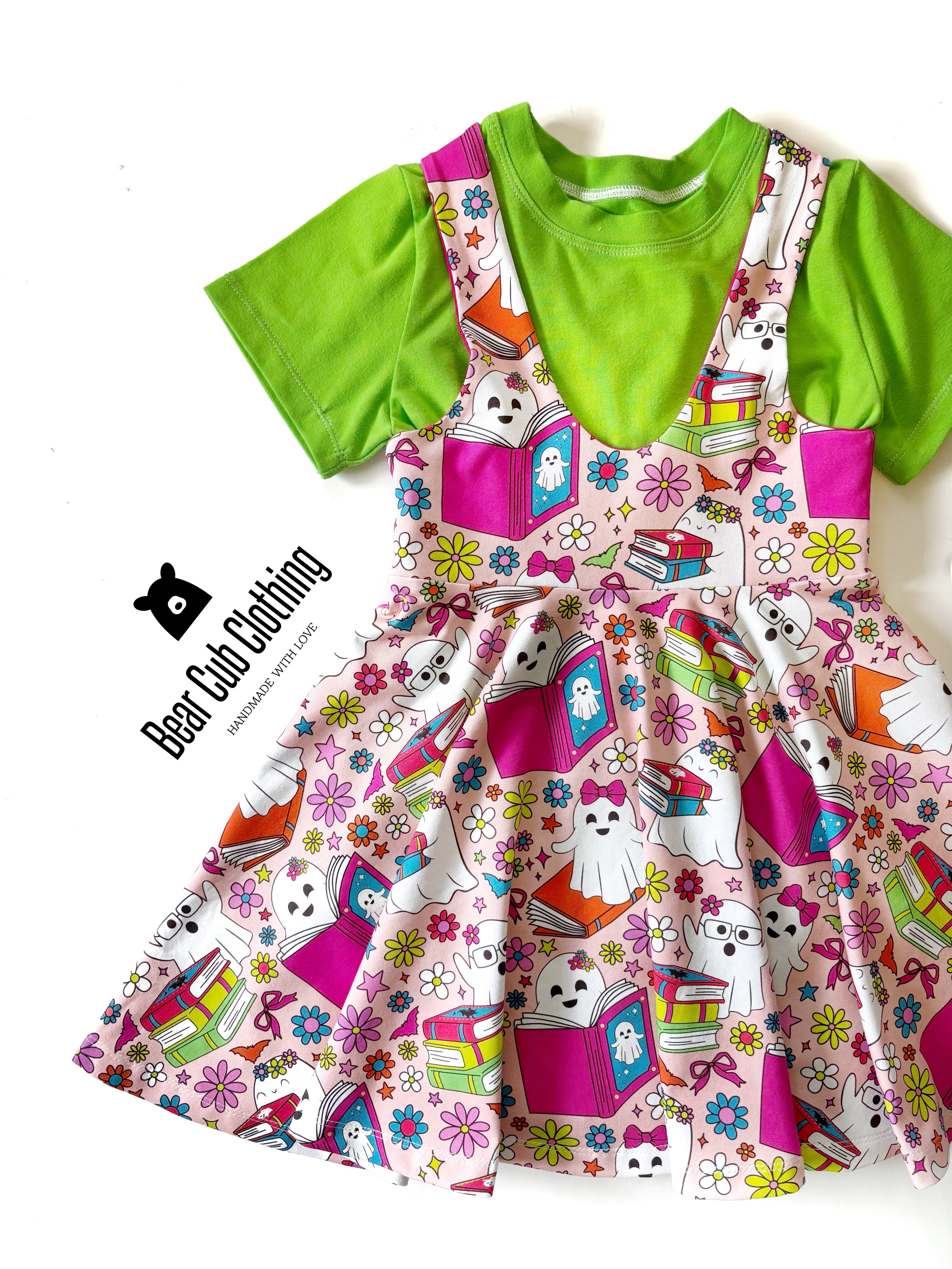 5t Boo Books Pinafore & Tee Set