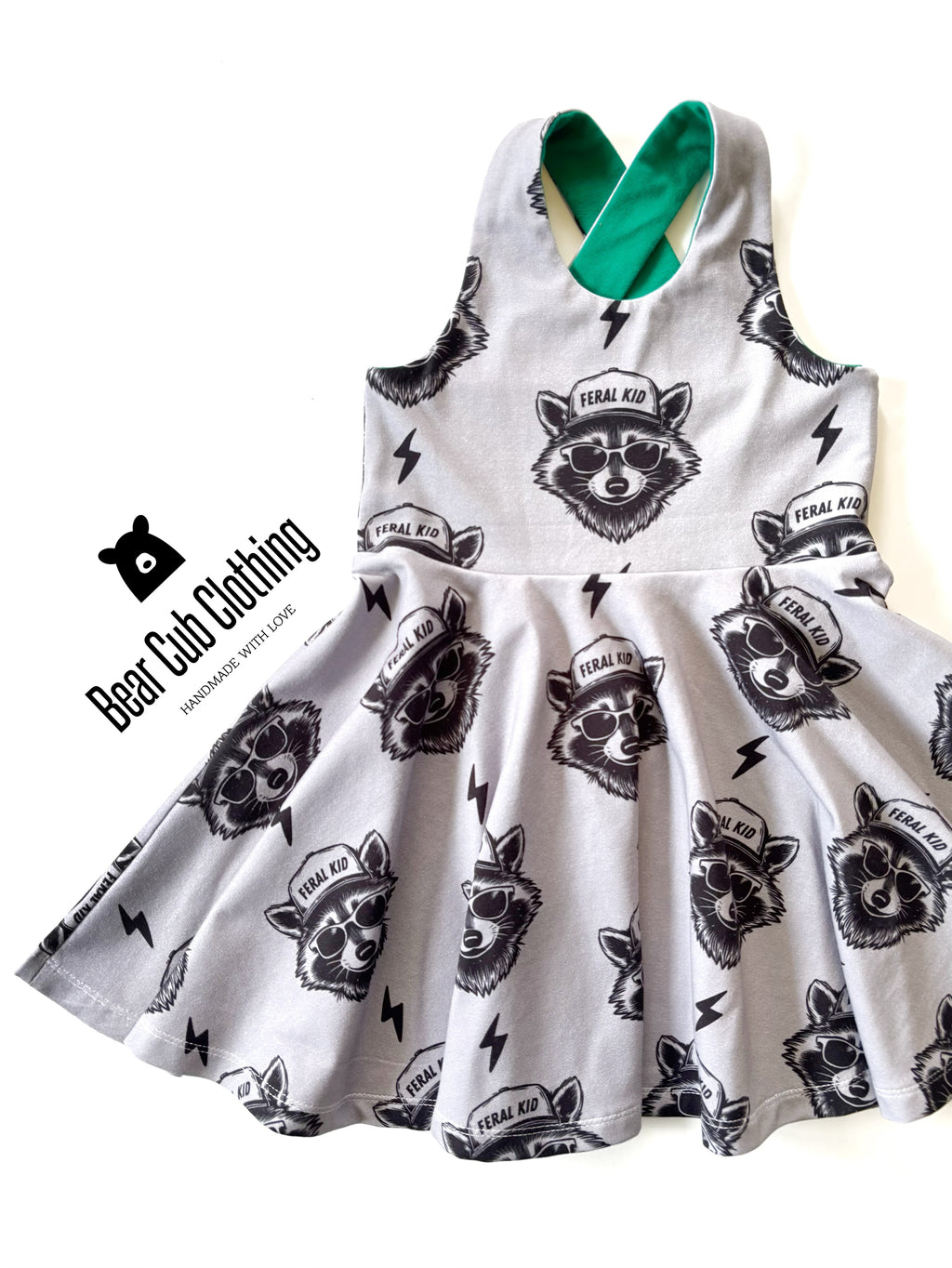 3t Feral Kid Racoon Dress