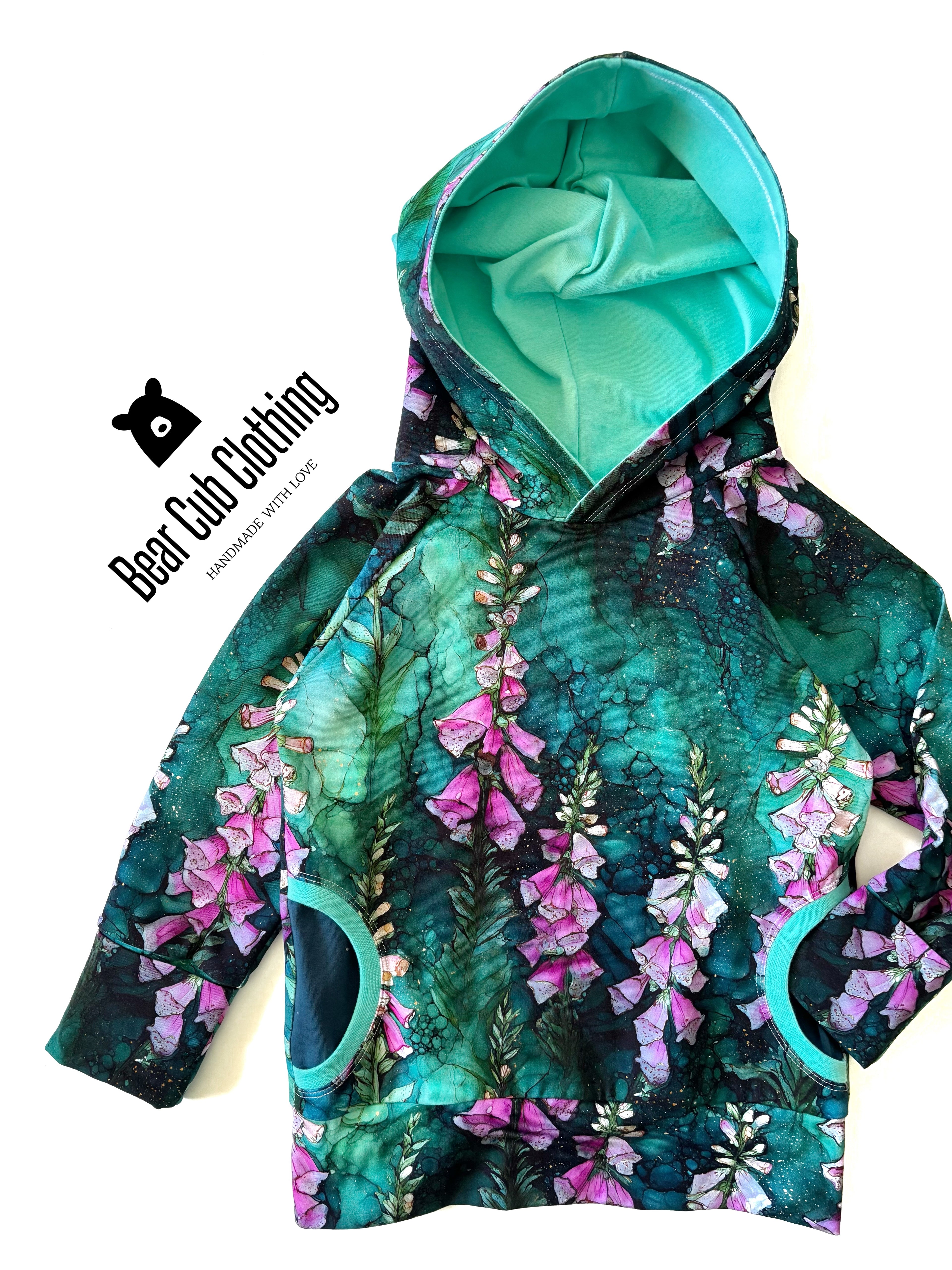 6-9 year Foxglove Hoodie