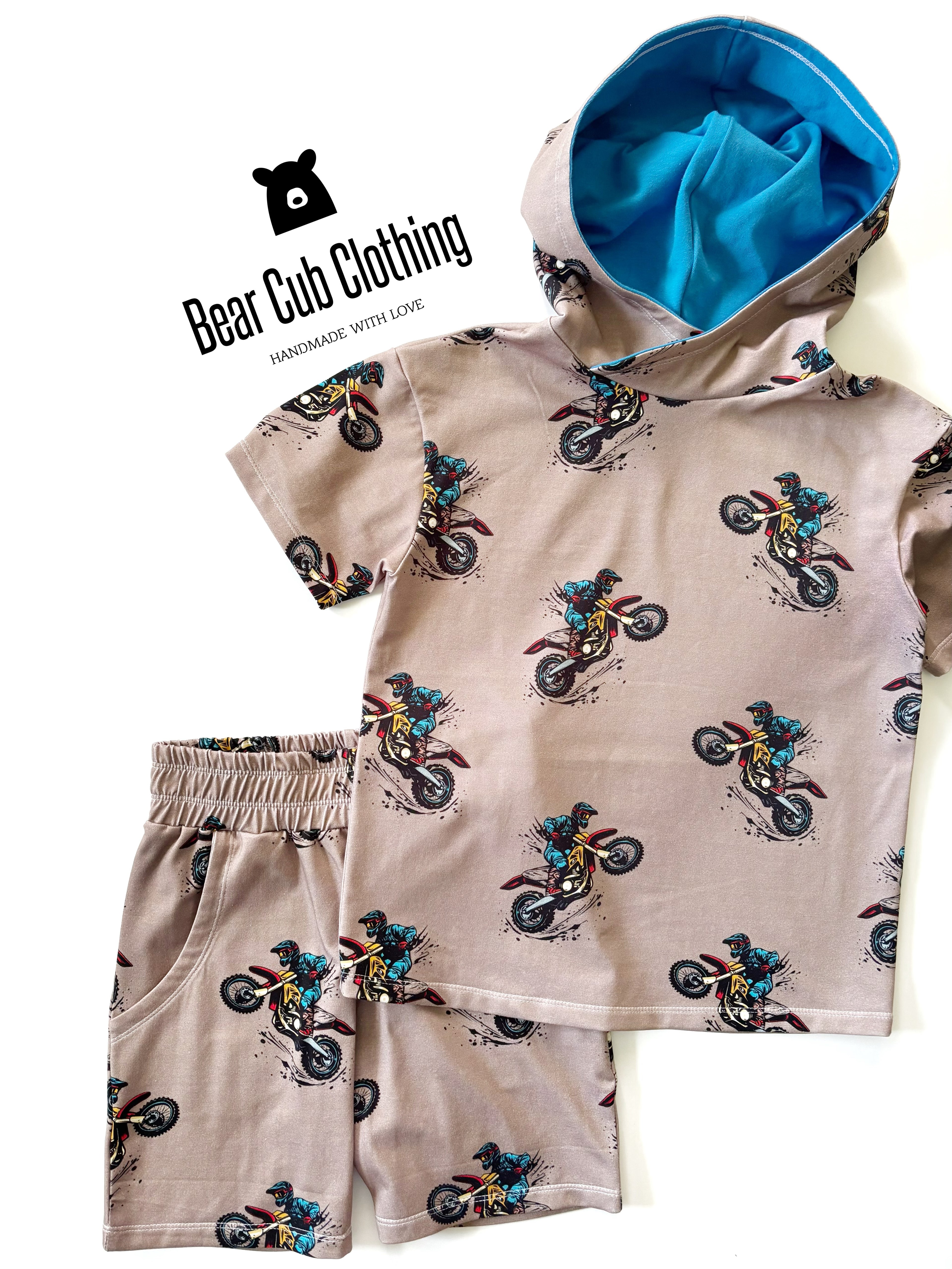 7/8 Motocross Hooded Tee & Shorts