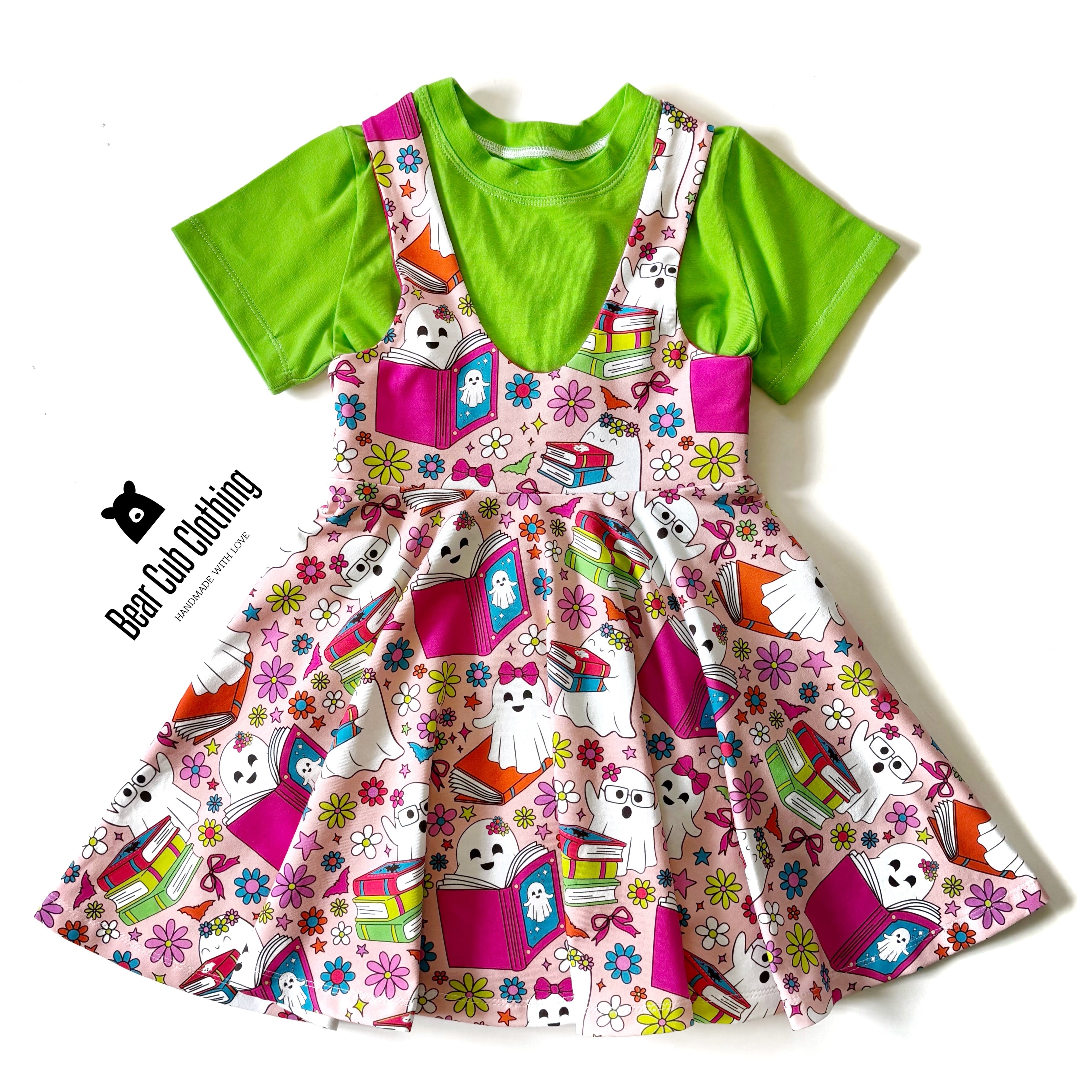 5t Boo Books Pinafore & Tee Set