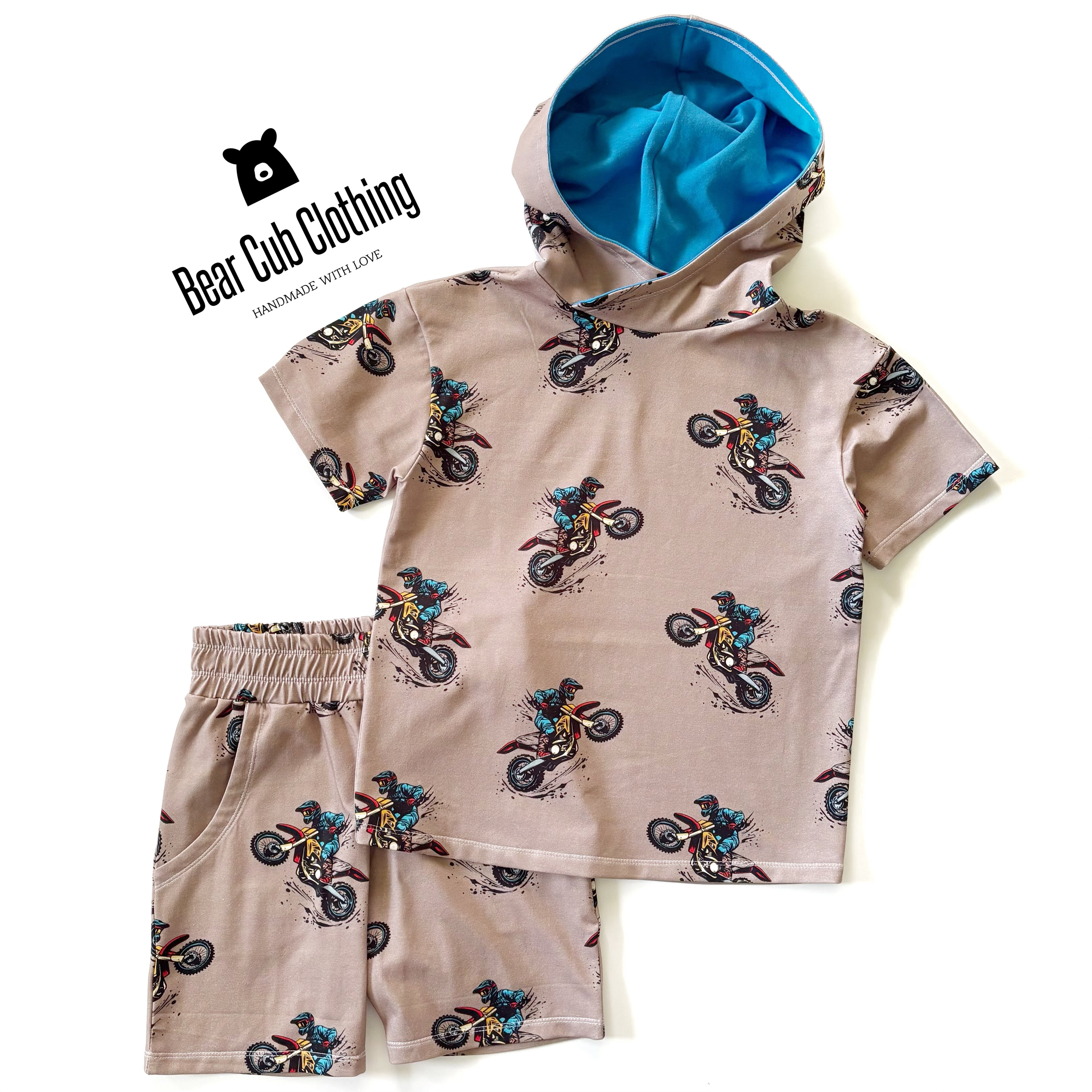7/8 Motocross Hooded Tee & Shorts