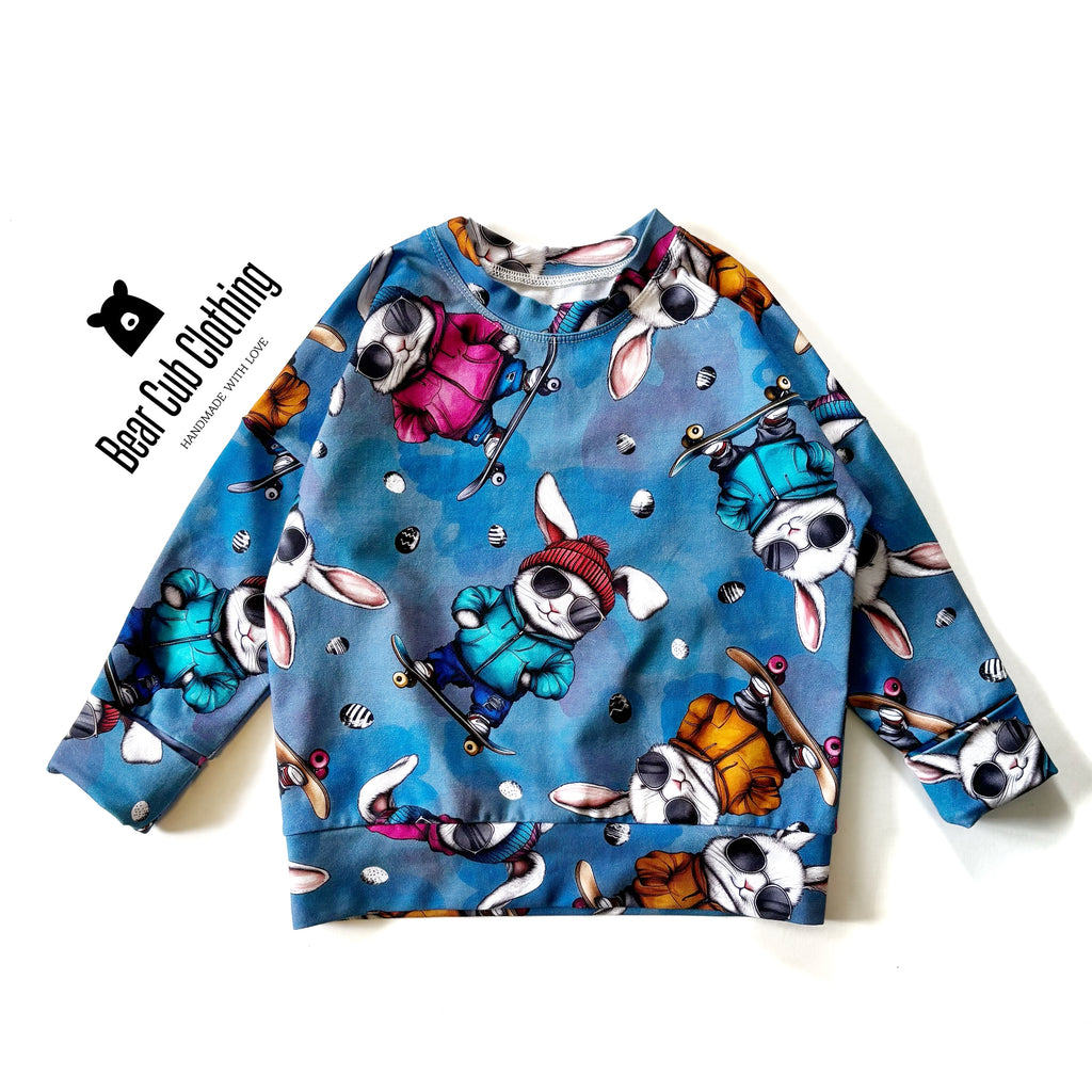 1-3 year Skater Bunny Pullover