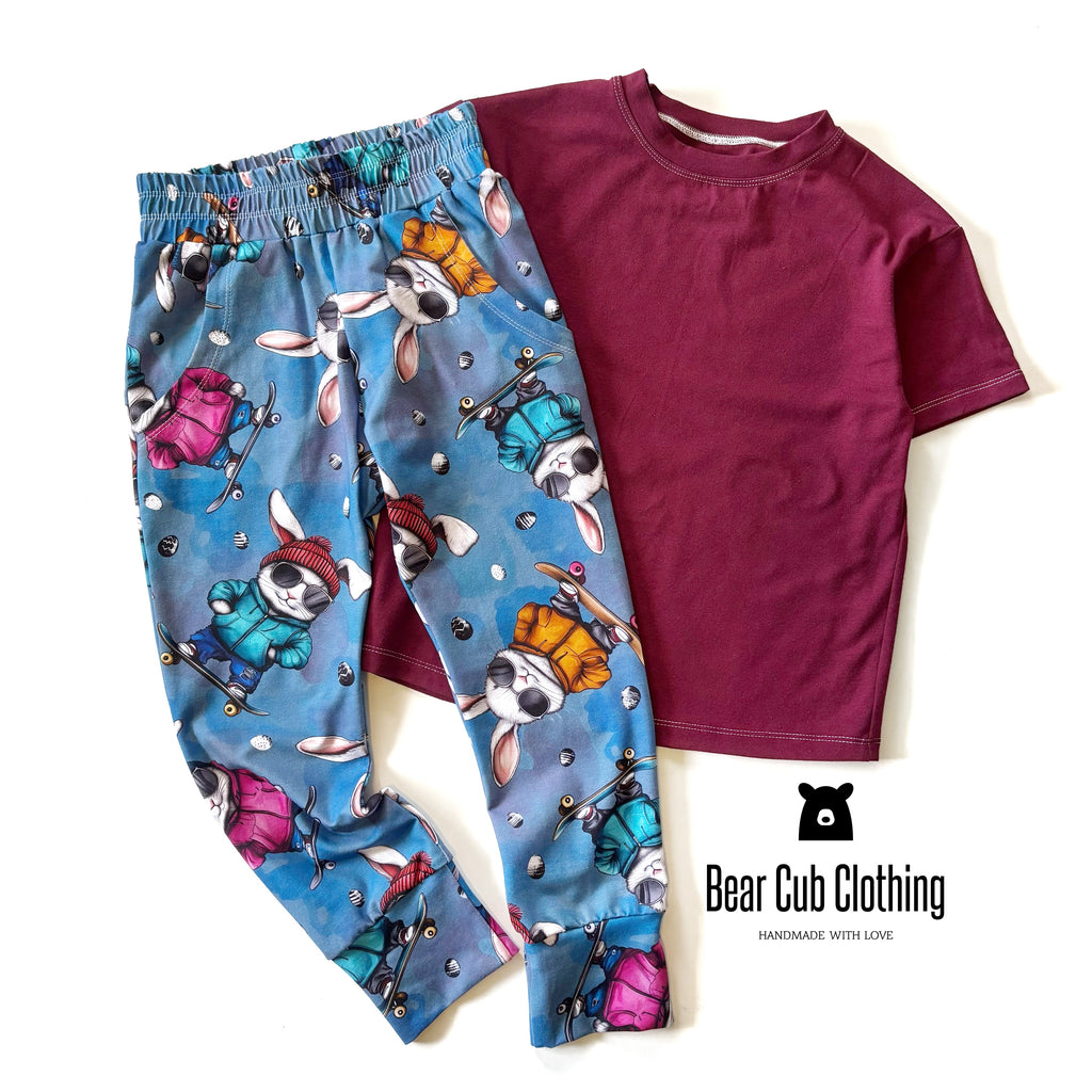 6/7 Skater Bunny Joggers & Tee Set