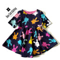 4t Sketchy Bunny Dress