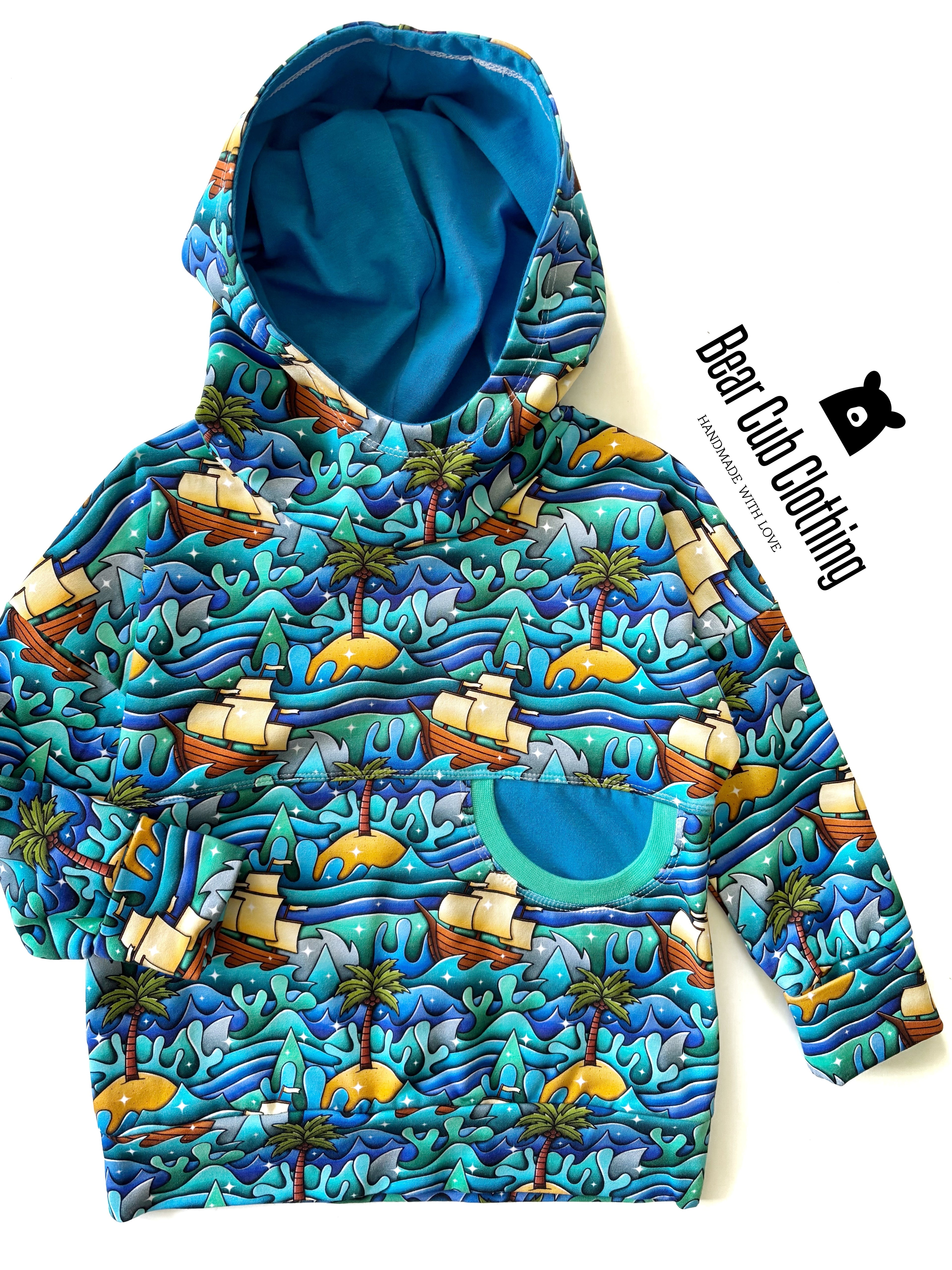 18mo-4y Pirate Ship Hoodie