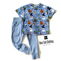 2t Ghosts and Pumpkins Tee & Joggers Set