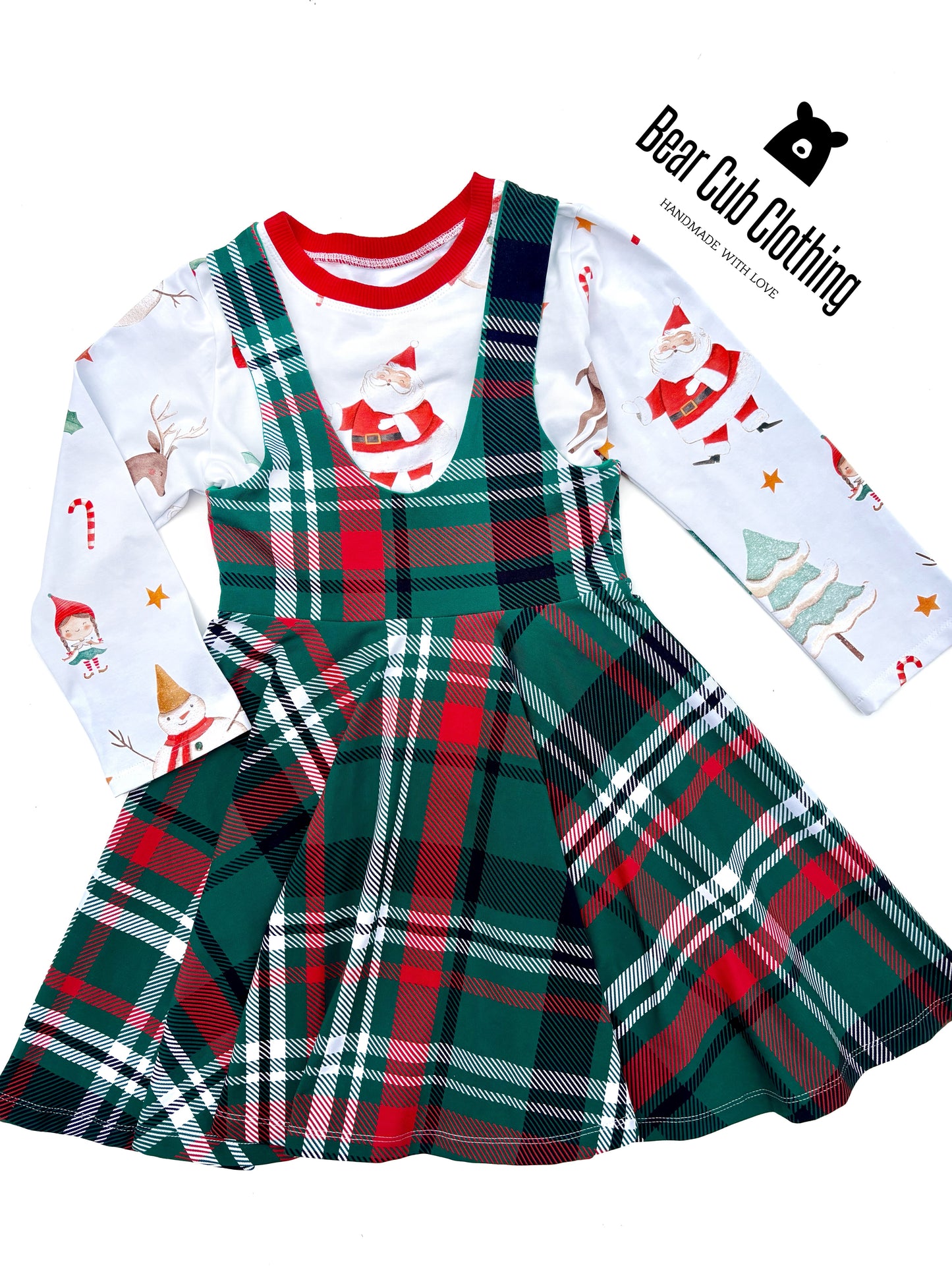 7 Christmas Tee & Pinafore Set