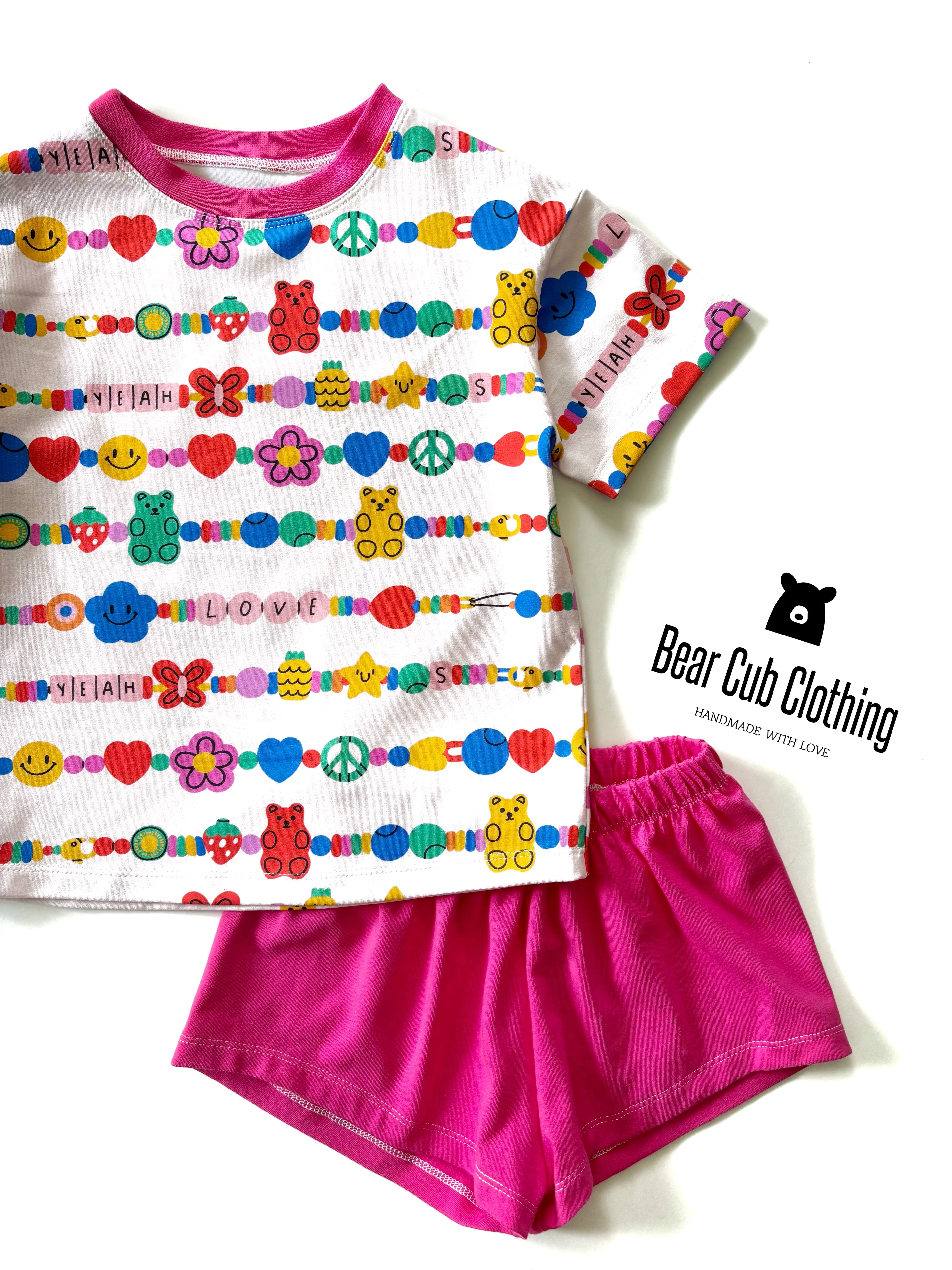4t Friendship Bracelet Tee & Shorts Set