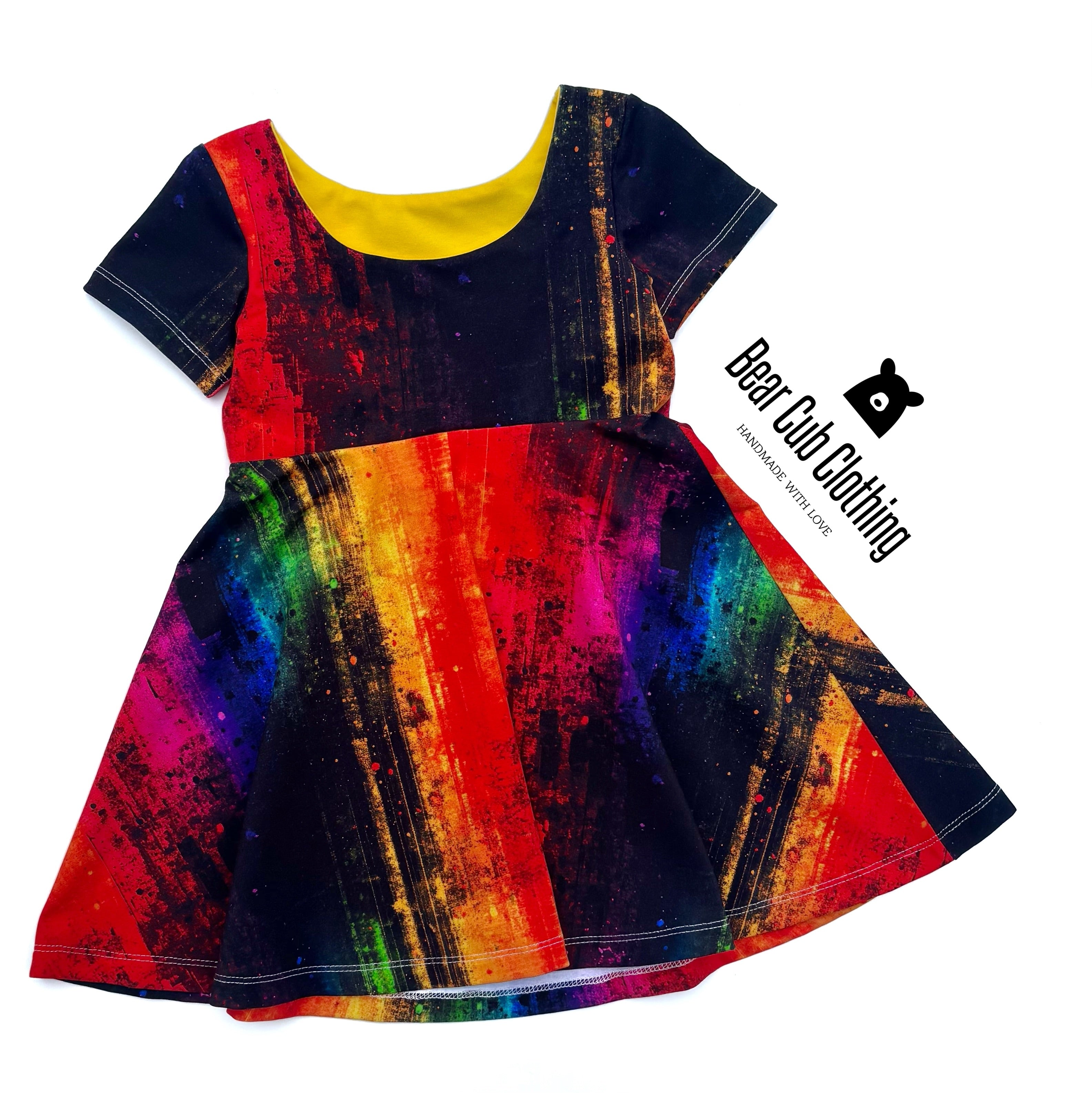 1-3 year Rainbow Grunge Dress