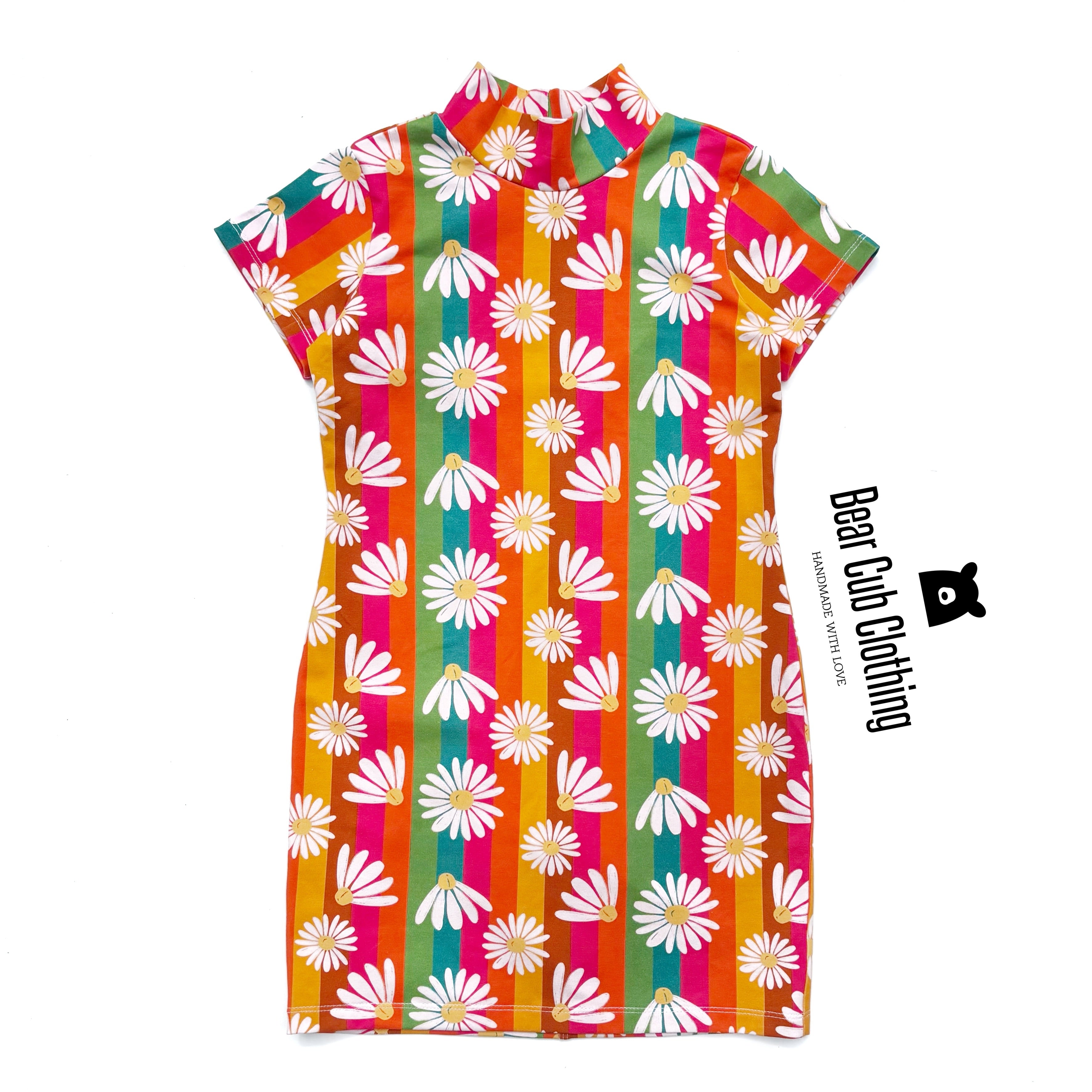 7 Daisy Mock Neck Dress