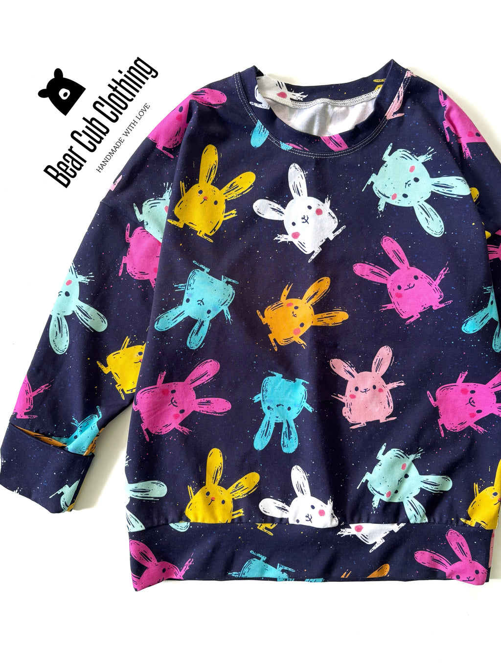 6-9 year Sketchy Bunny Pullover
