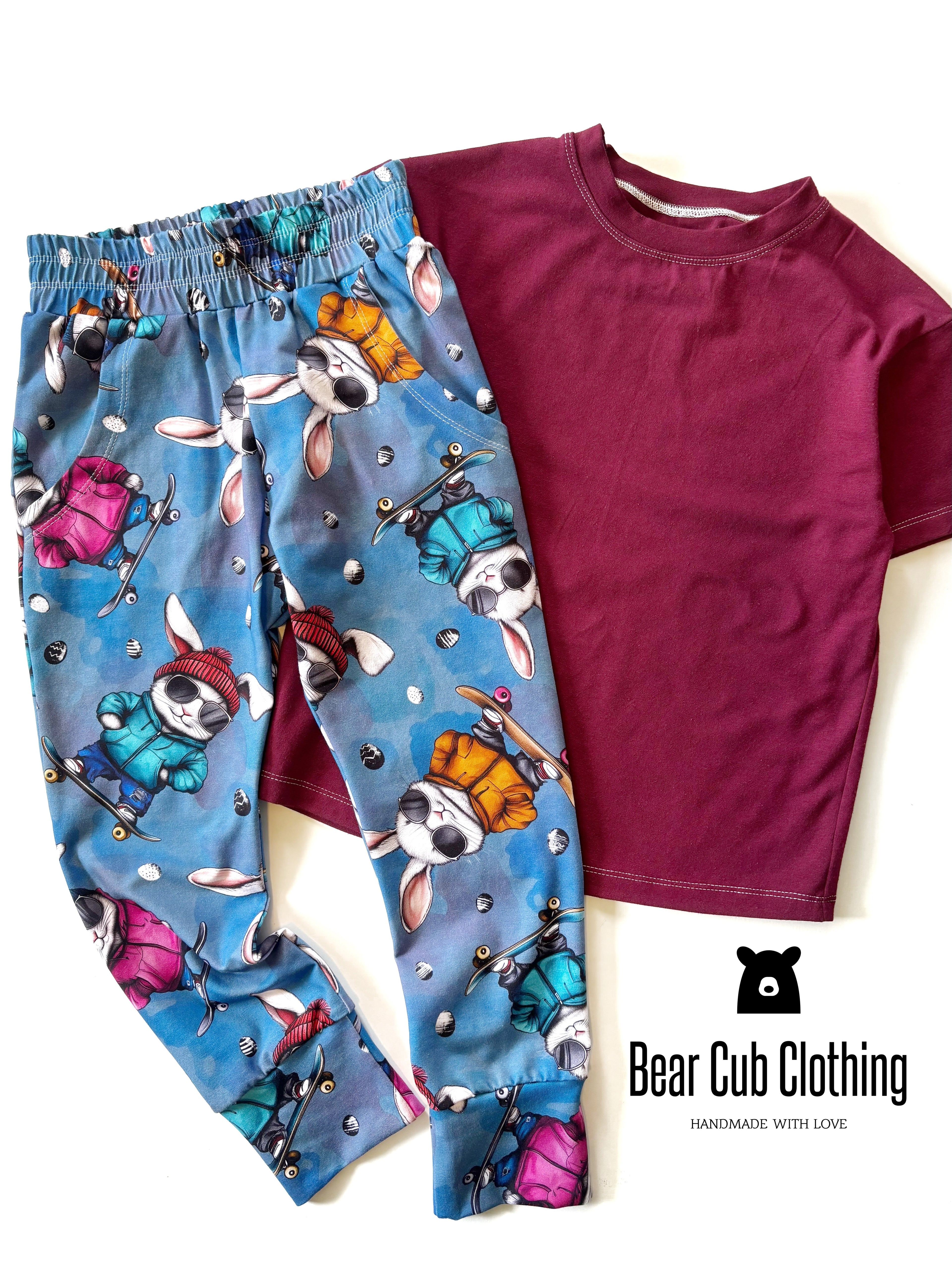 6/7 Skater Bunny Joggers & Tee Set