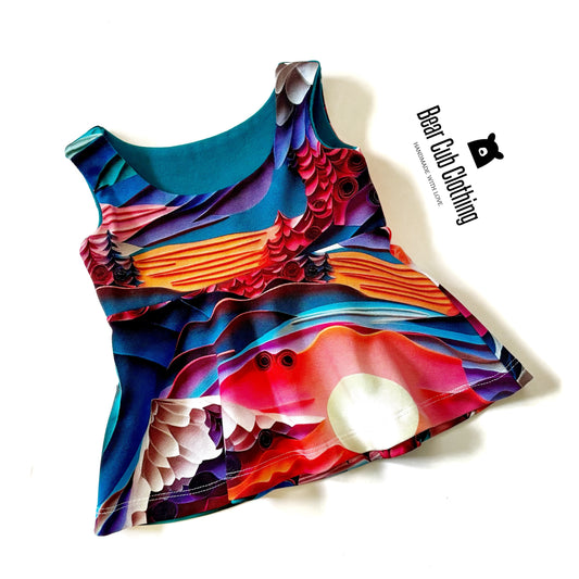 0-6 months Mountain Tunic Peplum