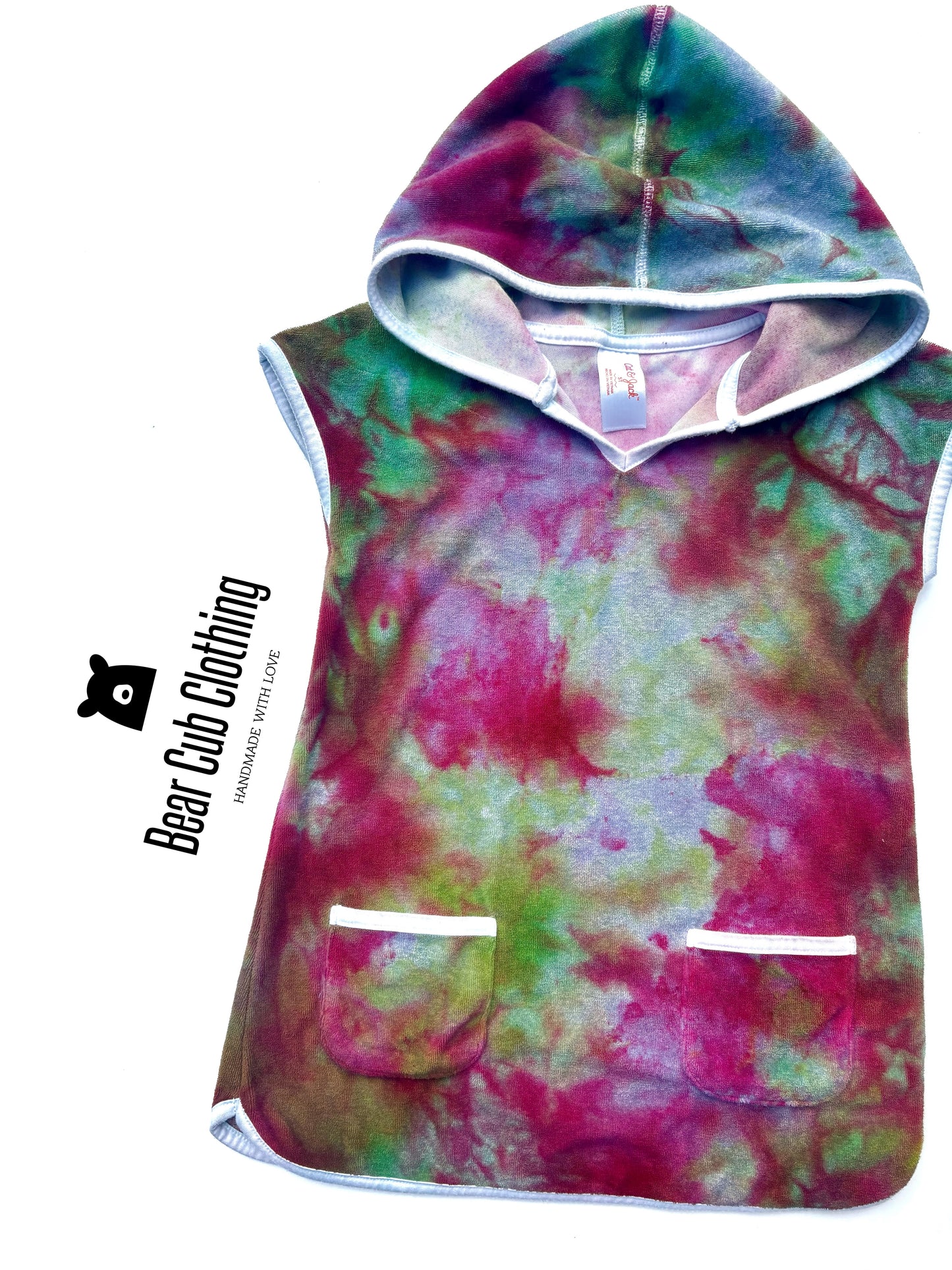 5t Panda Swimsuit and Ice Dyed Cover-up