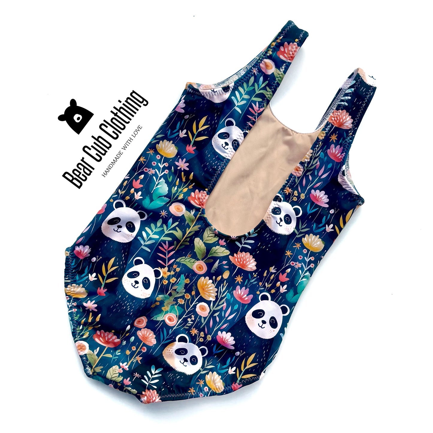 5t Panda Swimsuit and Ice Dyed Cover-up